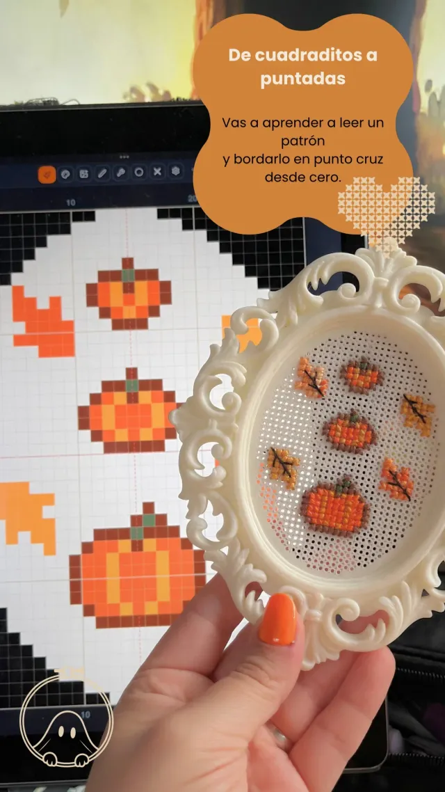 Taller PRESENCIAL de Punto Cruz - Edición Halloween 17/10 3