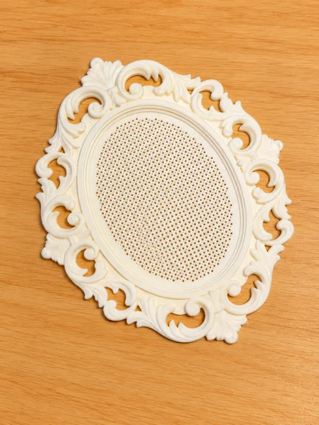 Marco ornamental ovalado para bordar en punto cruz – Crudo 2