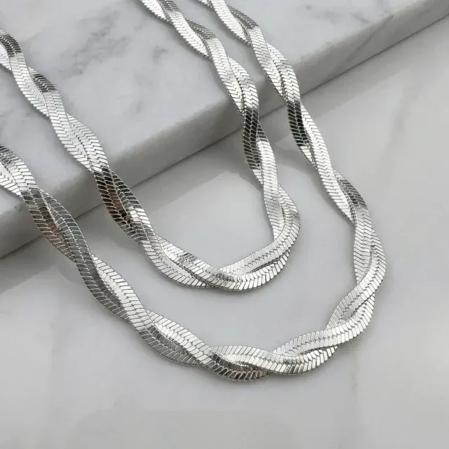 Cadena Snake Trenzada