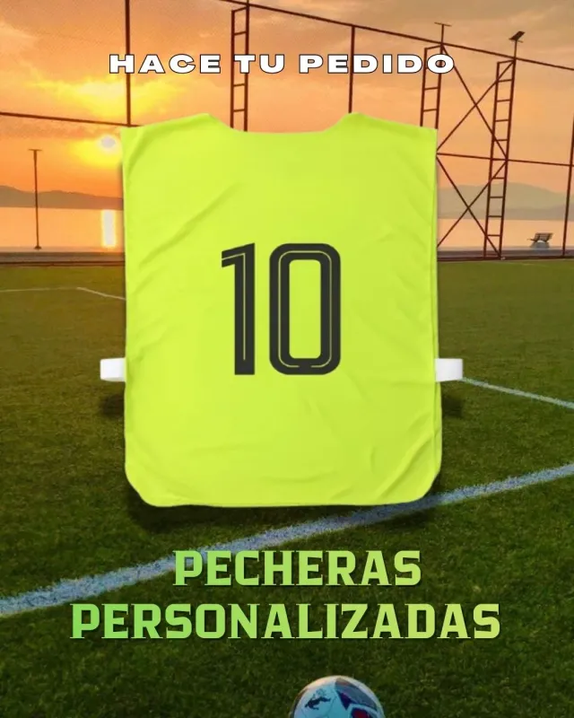 Pecheras Fútbol: Compra minima 12u. (Base)
