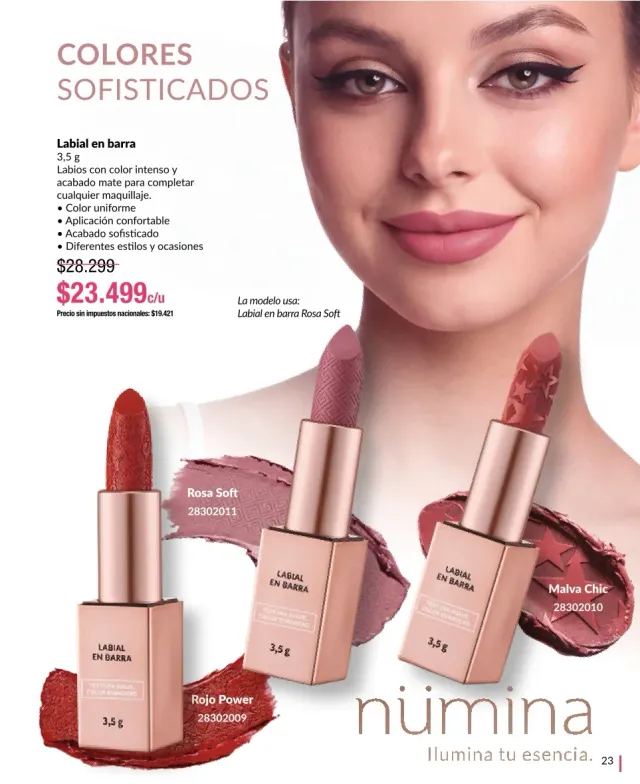 Labial en barra