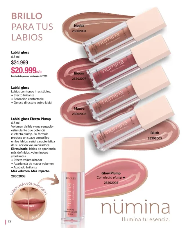 Labial gloss