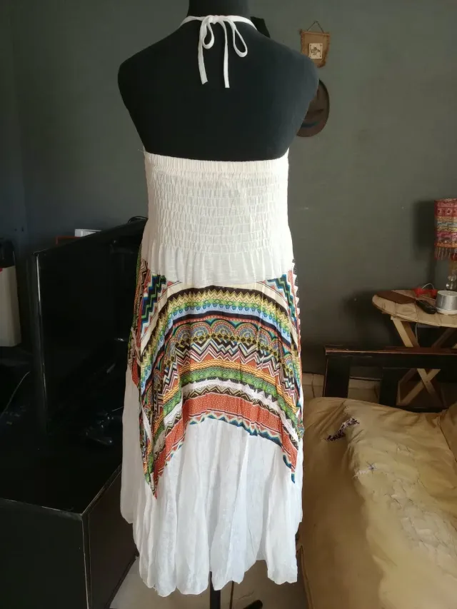 Vestido pollera strapless 2 en 1 4