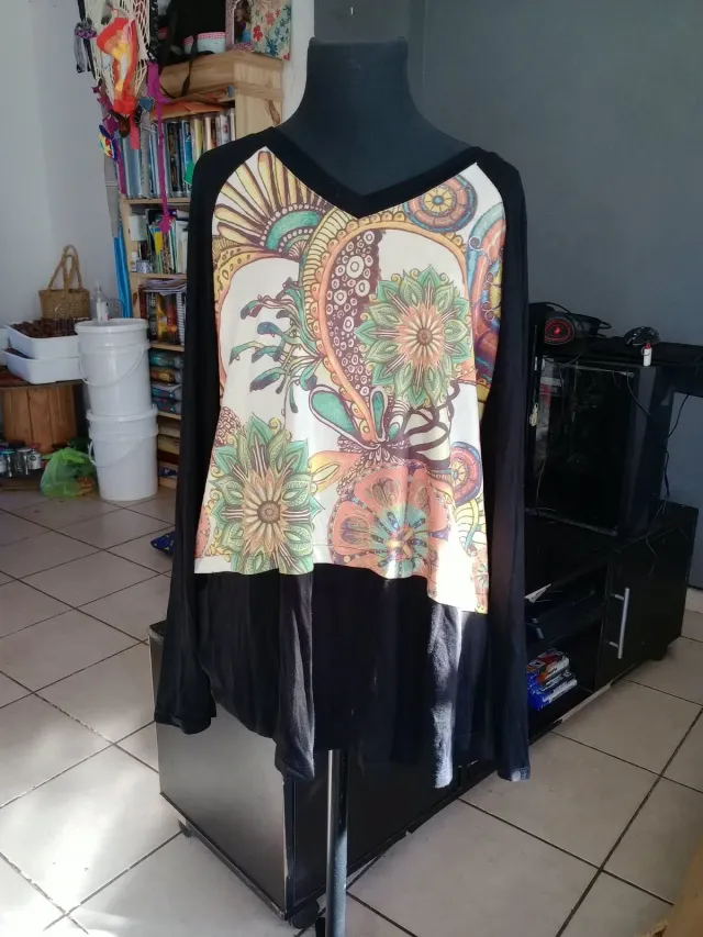 Remeron de modal con detalle estampado