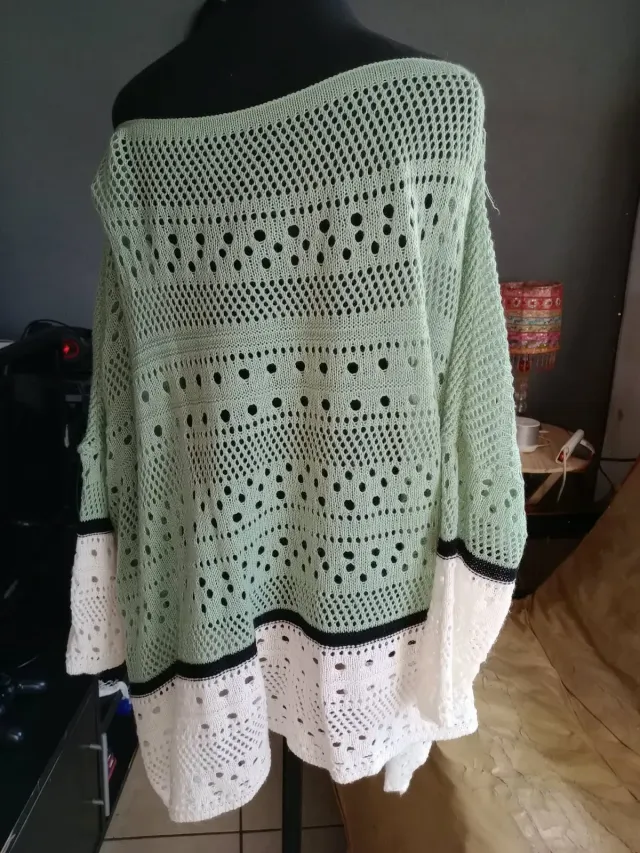 Poncho tejido de verano 2