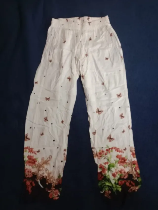 Pantalon fibrana estampado