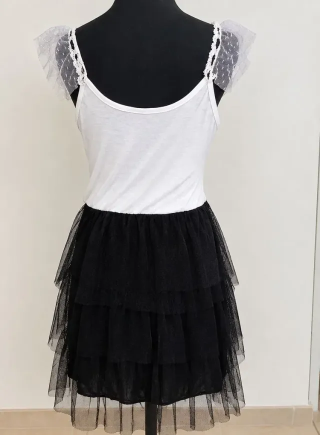 Vestidito de tul bicolor 2