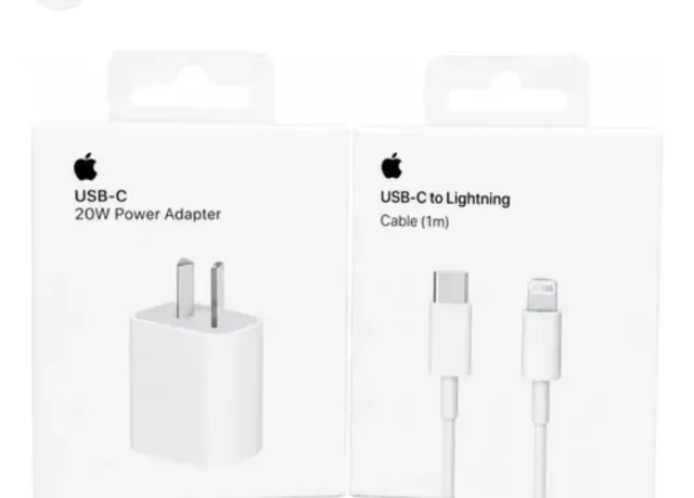Combo Cargador Carga Rápida 20W para iPhone (Caja Completa) 2