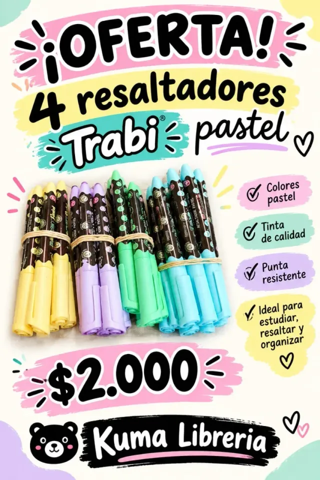 Resaltador Trabi Pastel OFERTA
