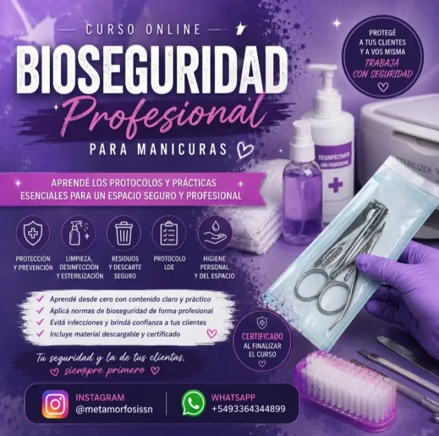 Bioseguridad profesional para manicuras