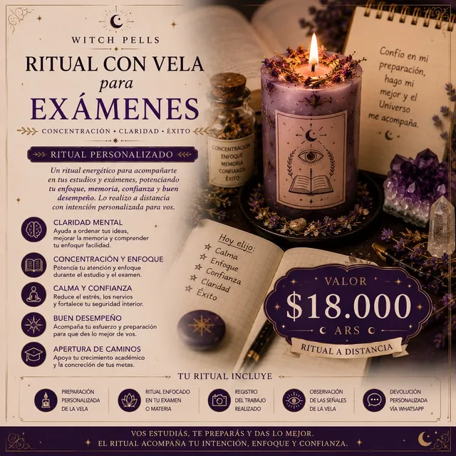 Ritual con Vela para Exámenes