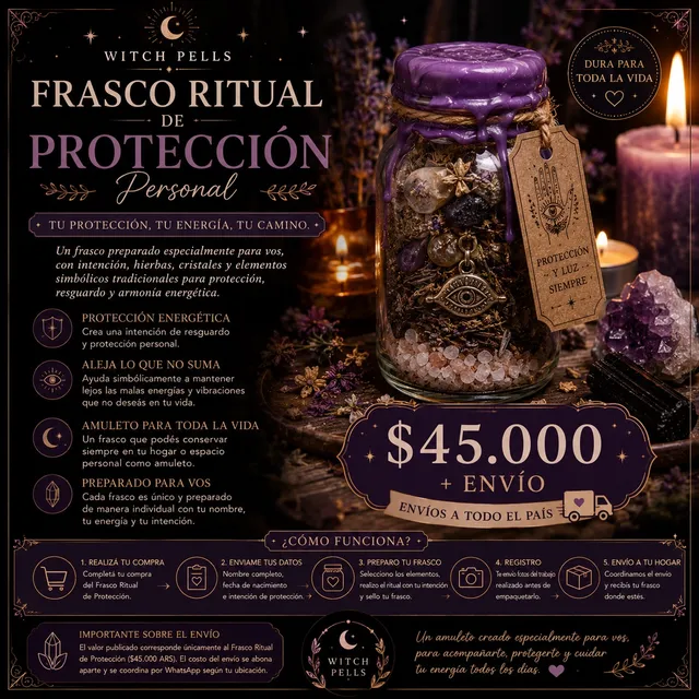 Frasco Ritual de Protección Personal