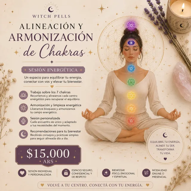 Alineación y Armonización de Chakras