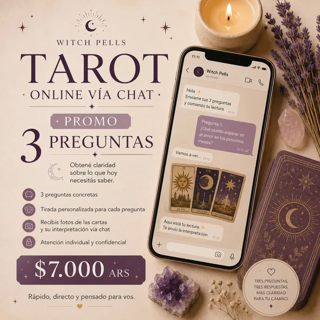 Tarot Online vía Chat — 3 Preguntas