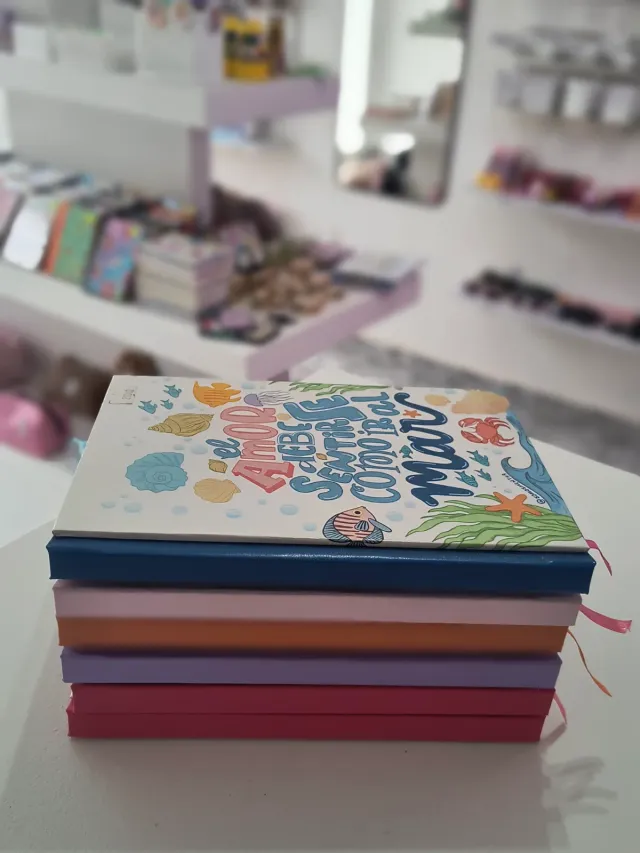 Cuadernos con frases