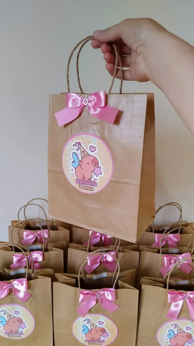 Bolsitas personalizadas con manija de papel