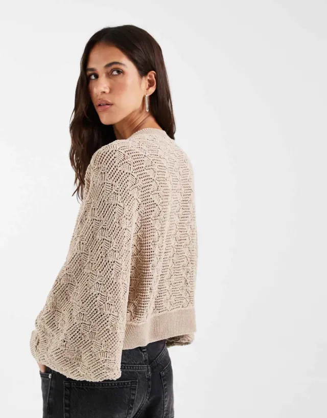 Cardigan Caballito punto calado