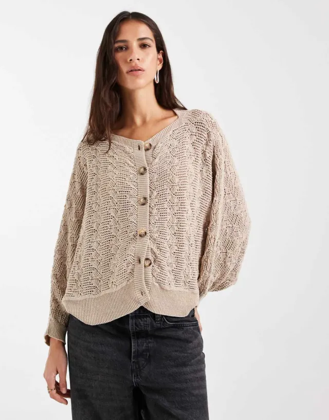 Cardigan Caballito punto calado