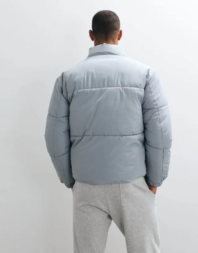 Puffer Recoleta gris claro
