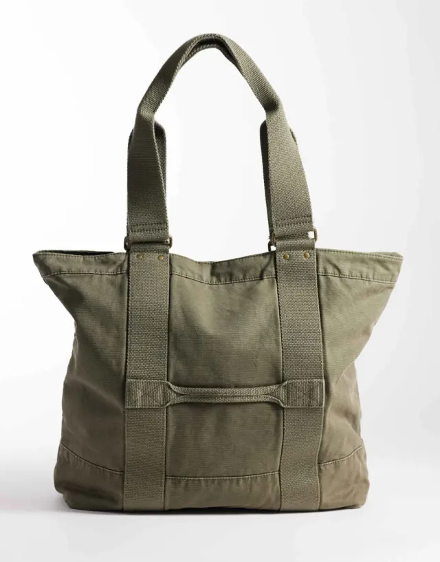 Tote de Lona verde oliva