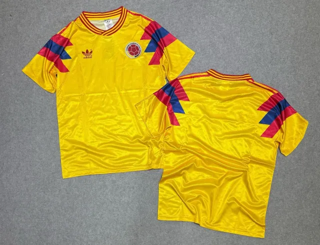 Camiseta Colombia Titular Retro Mundial 1990
