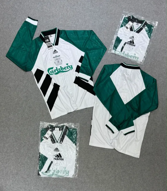 Camiseta Liverpool Suplente Manga Larga Retro 1993/95