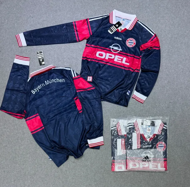 Camiseta Bayern Múnich Titular Manga Larga Retro 1997/99