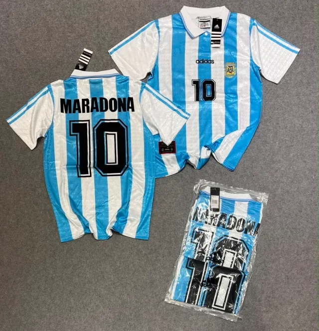 Camiseta Argentina Titular Retro Mundial 1994