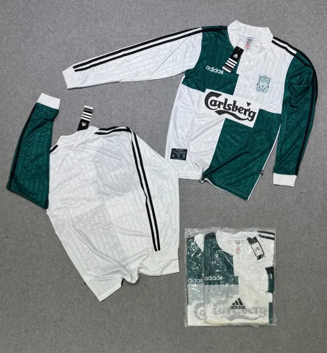 Camiseta Liverpool Suplente Manga Larga Retro 1995/96