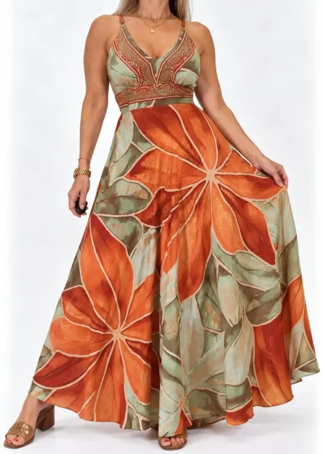 Vestido Tela de la India